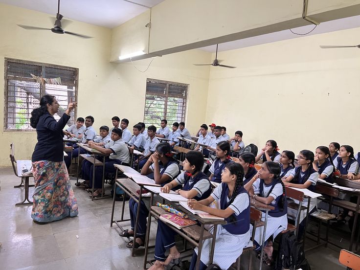 Students engaged in focused classroom learning